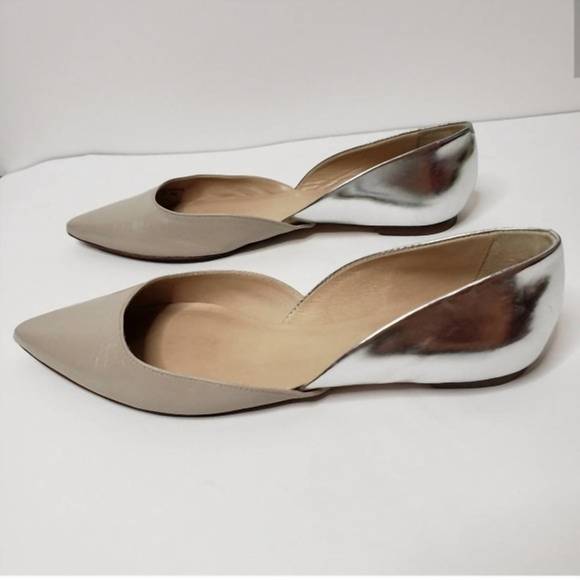 KATE SPADE Shoes - NEW KATE SPADE women's gavana d'orsay flat sandals in cream/silver